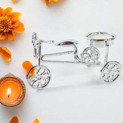 Cycle Tealight Holder / Candle Holder Decorative Candle (1 Pc)