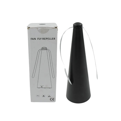 Portable fly repellent fan, battery & USB, for indoor/outdoor