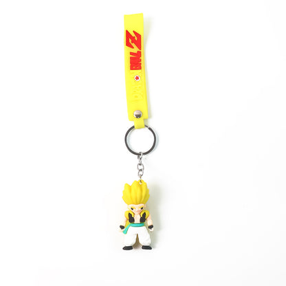 Cute Cartoon Silicone 3D Key Chain with Metal Hook & Strap (Pack of 1)