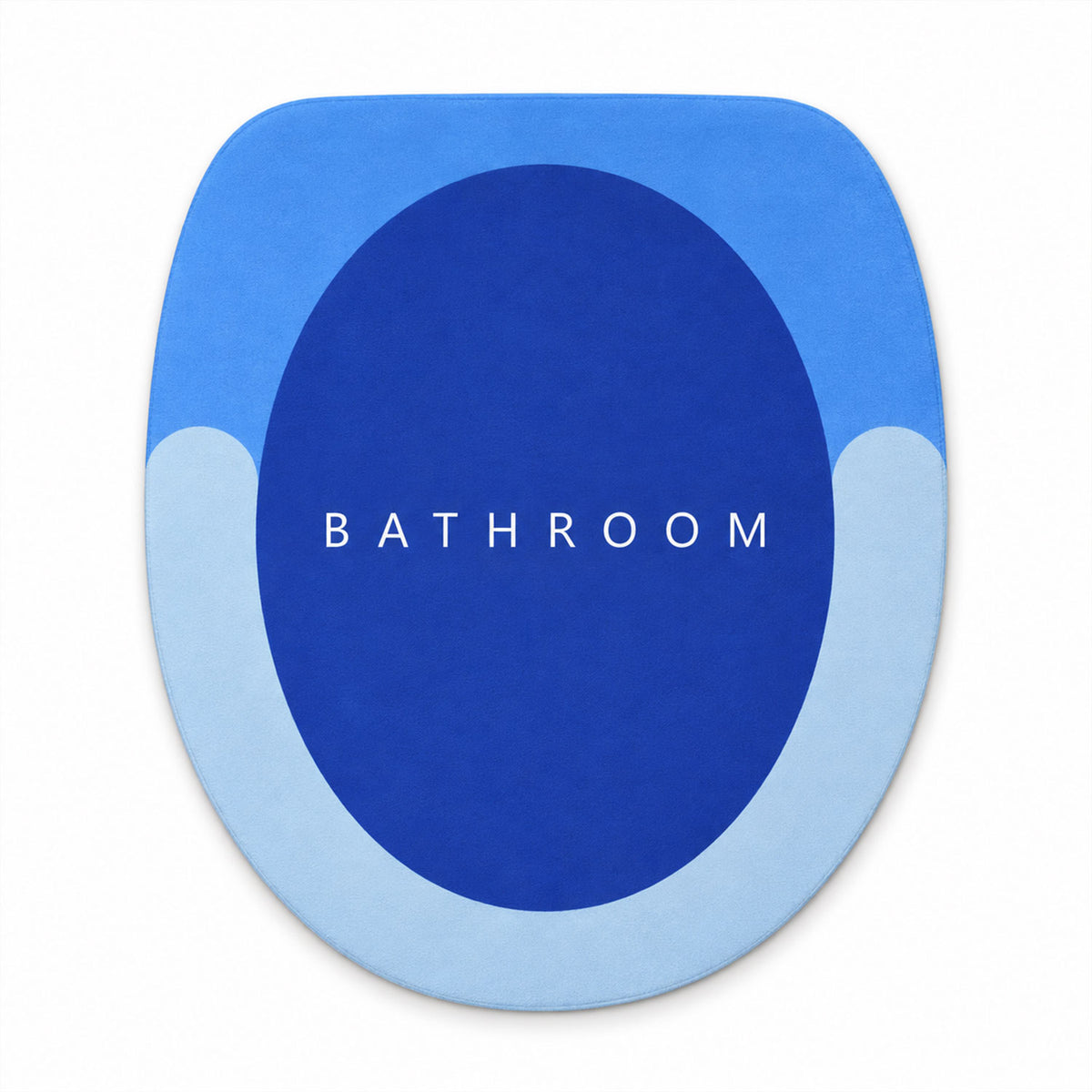 Rounded Circle Design Bath Rug, Soft Anti-Slip Shower Mat (1 Pc, 40x44 Cm)