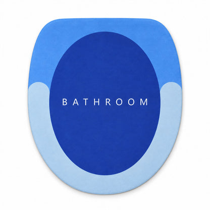 Rounded Circle Design Bath Rug, Soft Anti-Slip Shower Mat (1 Pc, 40x44 Cm)