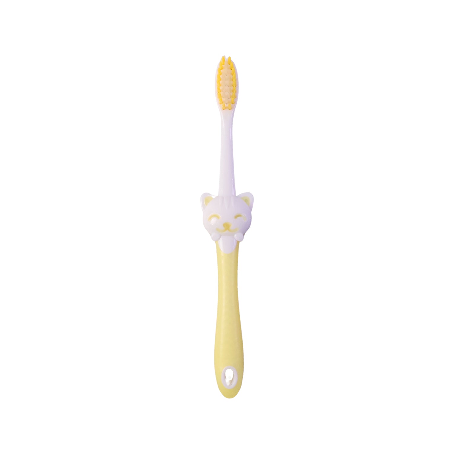 Two kids cartoon toothbrushes with fan toys, different colors