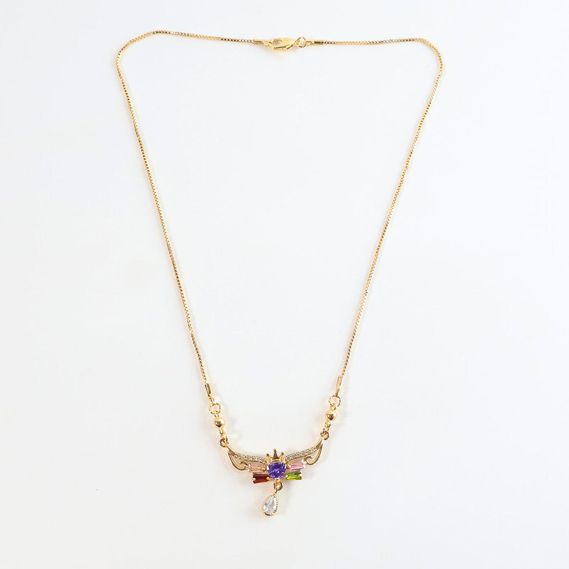 Charming Multicolor Crystal Pendant Necklace for Women