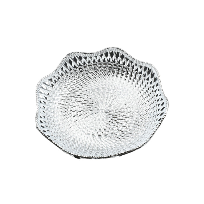5482 Round Serving Tray, Traditional Serving Tray, Multipurpose Serving Tray, Decorative Serving Platters, Mukhwas Serving Tray (1 Pc)
