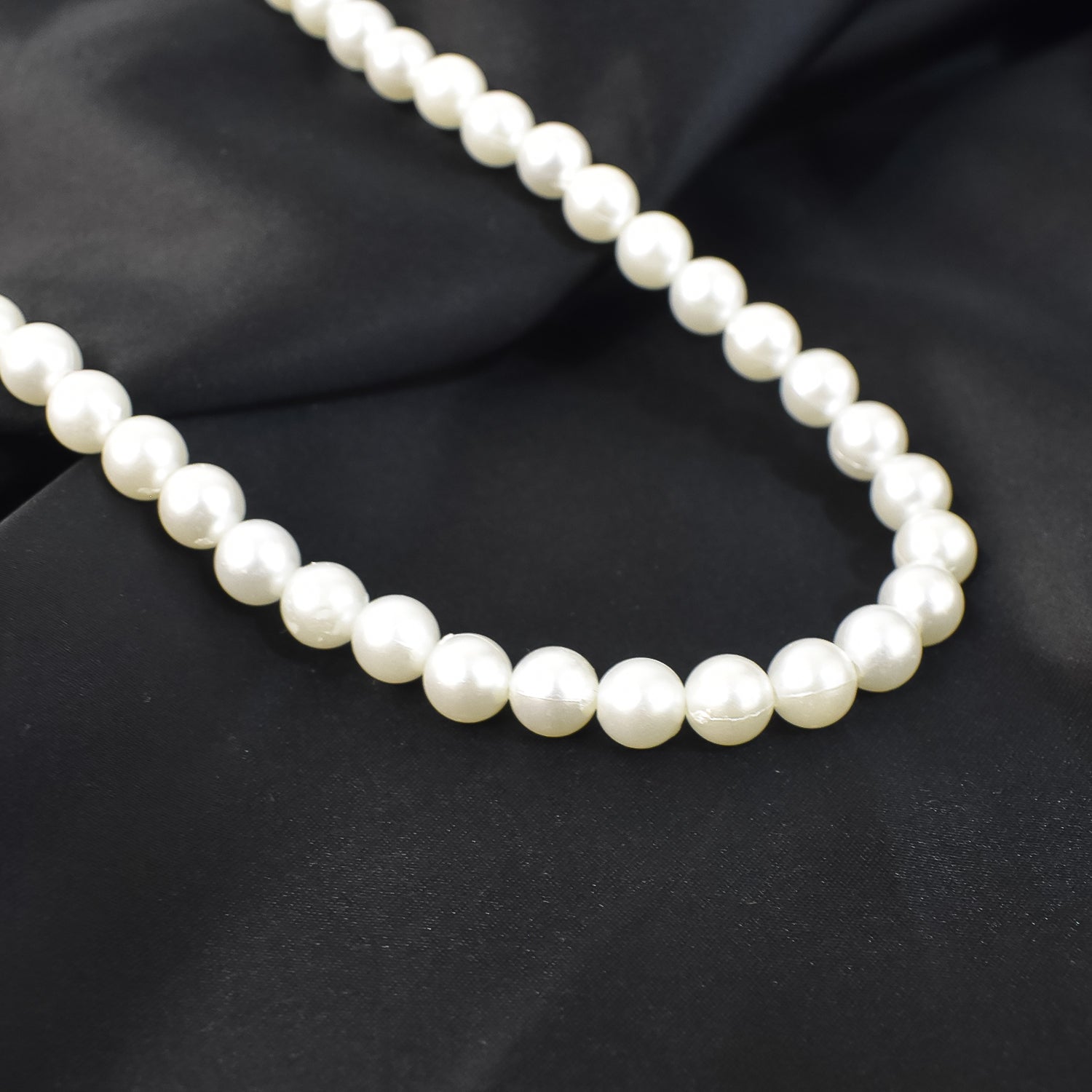 Motimala White Pearl Bead single and Double line Mala for Women and Girls