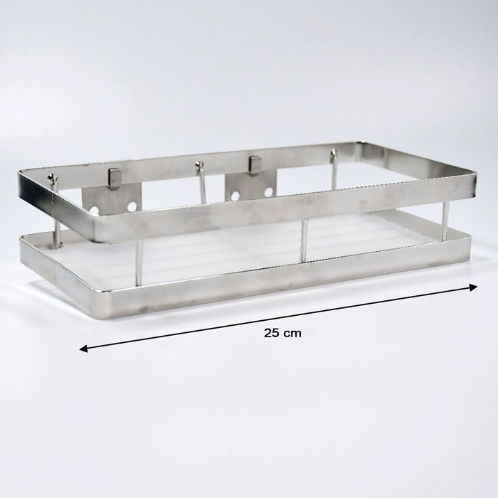 25 cm Metal Space Saving Multi-Purpose rack for Kitchen Storage Organizer Shelf Stand.