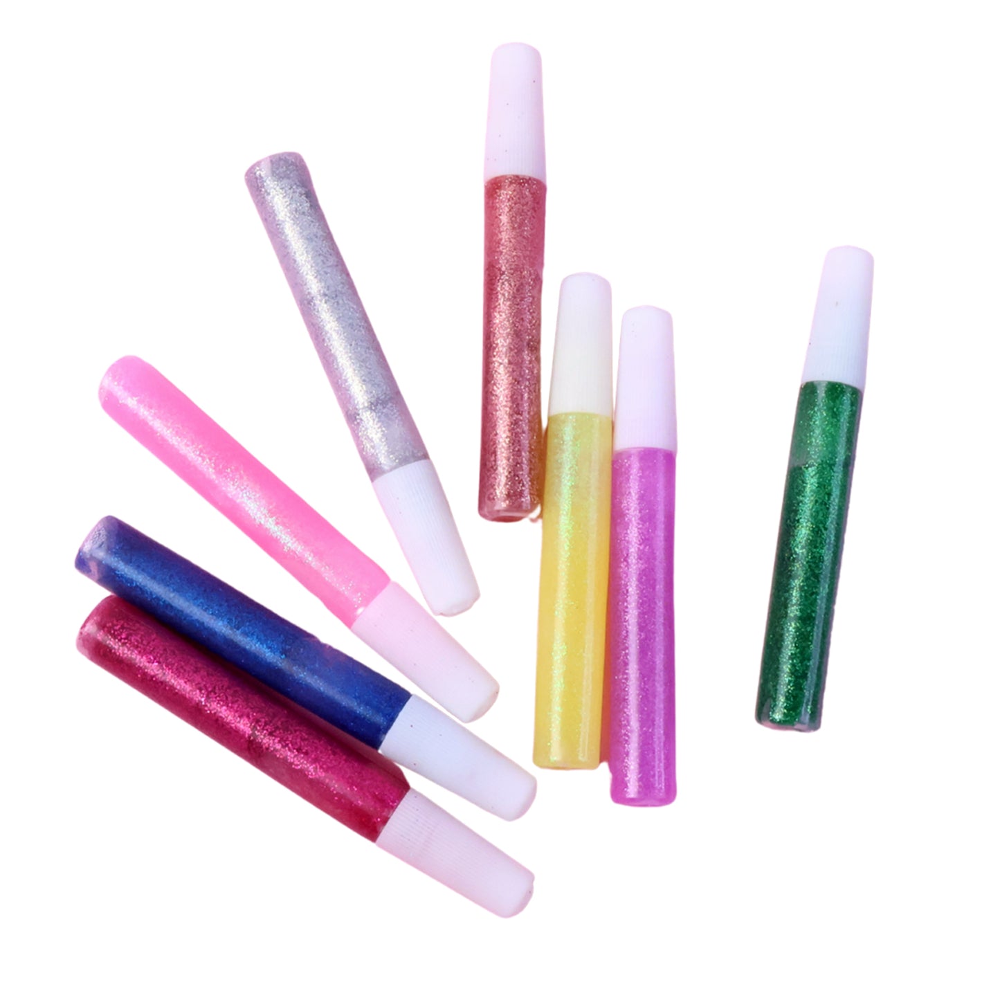 DIY Multi-Color Glitter Craft Glue Pen Set (10ML / 8 Pc)