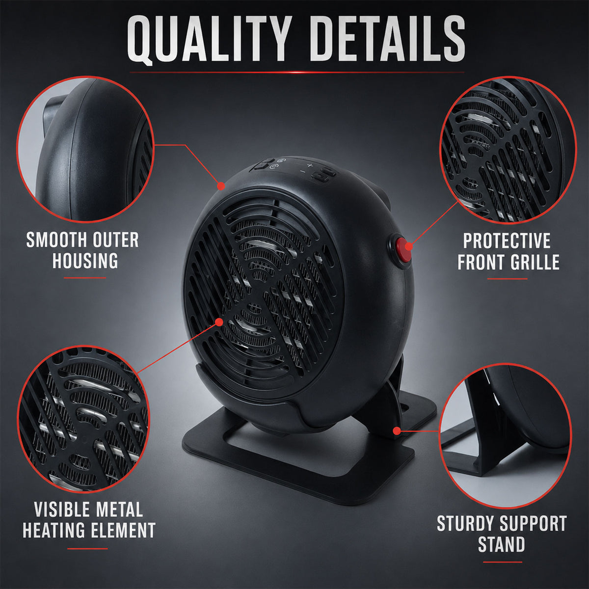 Room heater construction details