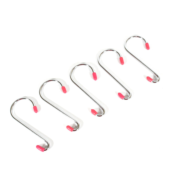 Stainless Steel S-Shaped Hook, Flat Hook, S-Shaped Hook Behind The KitcheDoor , Metal Hook Clothes Hook Kitchenware (5 Pc Set)