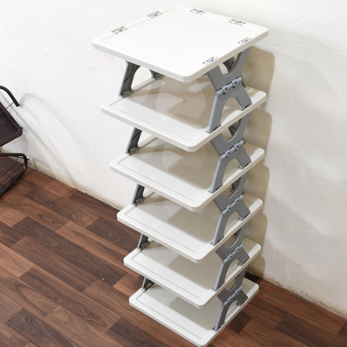 1pc Creative Multi-layer Shoe Rack, Dust-proof, Easy To Assemble,  Space-saving, Folding, Classified Shoe Organizer