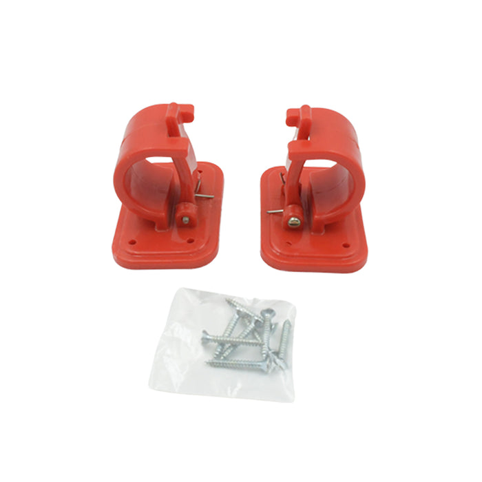 Drill-In Curtain Rod Brackets (2 Pc): Adjustable Hooks, Screws Included (Mix Color), Bathroom, Kitchen