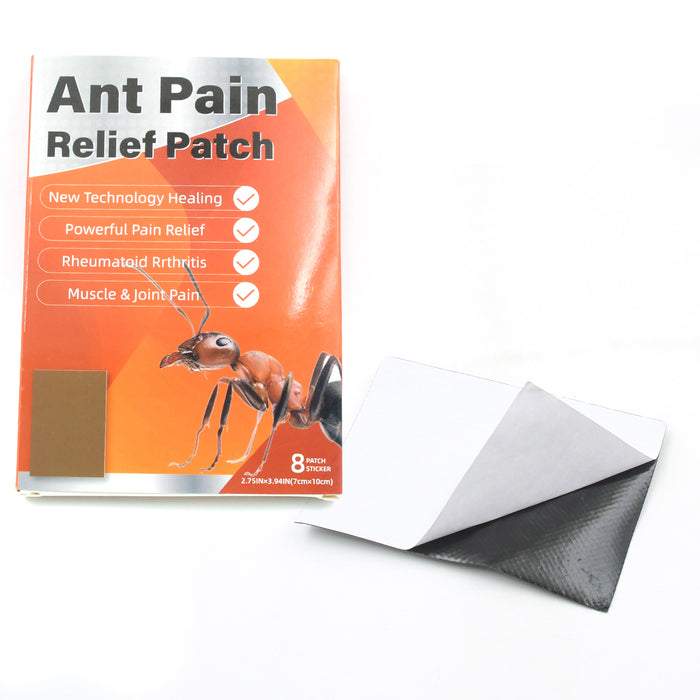 Ant Pain Relief Patch - Pack of 8 Patches | Instant Relief from Muscular Pain & Joint Pain| Natural Pain Relief Patches | Powerful Pain Relief, No Side Effects