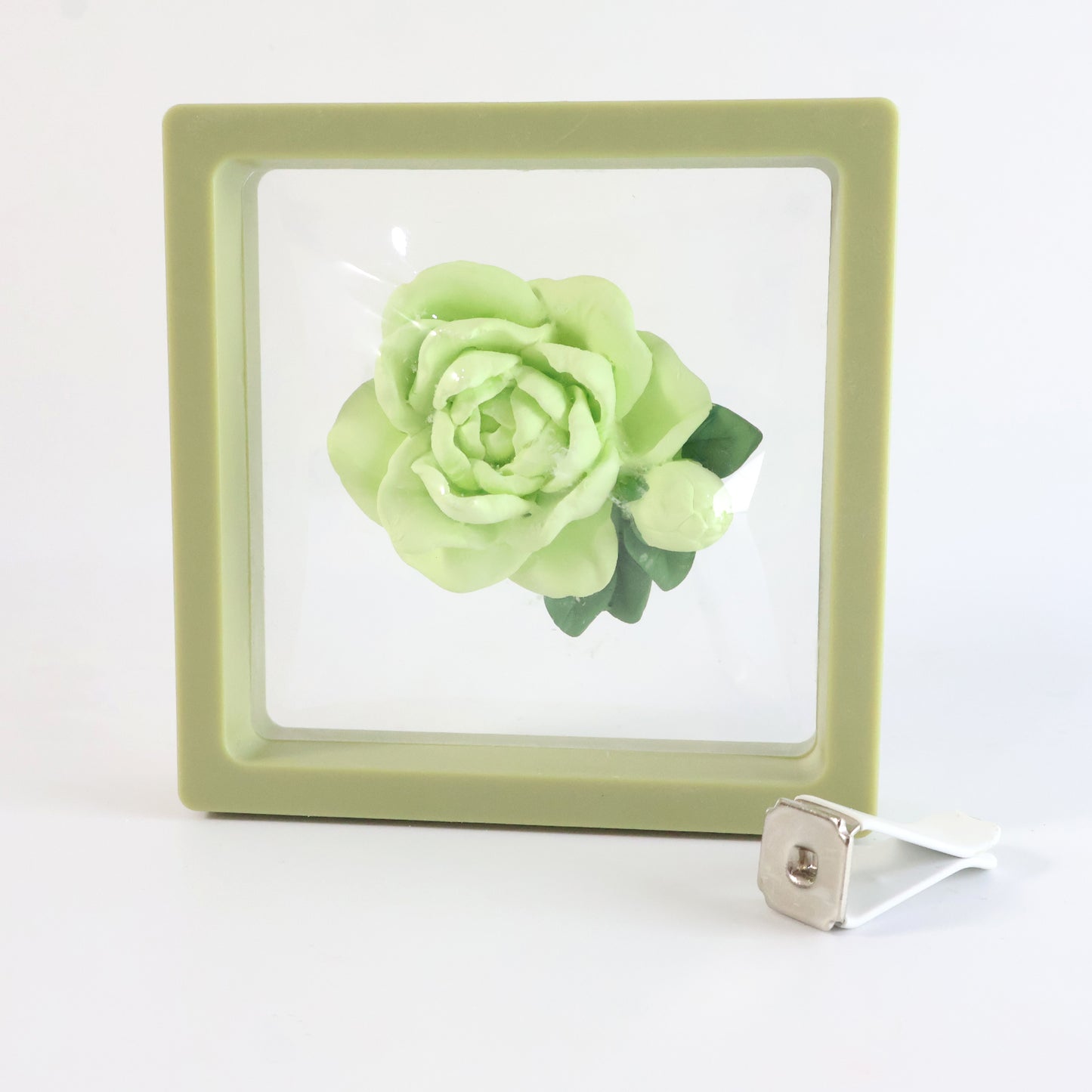 Elegant Rose Flower Car Air Freshener Clip for AC Vent with Perfume Bottle 10ML(1 Pc)