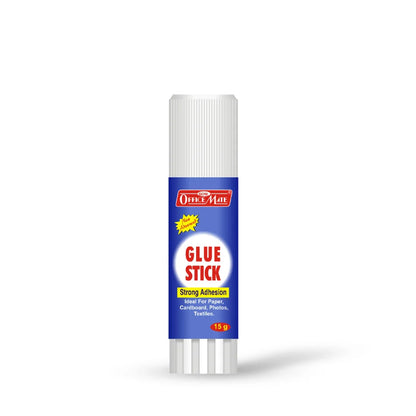 Officemate Glue Stick 15g – Strong Adhesion, Non-Toxic, Smooth & Mess-Free Application