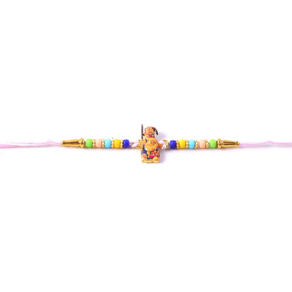 Hanuman Ji Beads Thread Rakhi – Traditional Protector for Brother