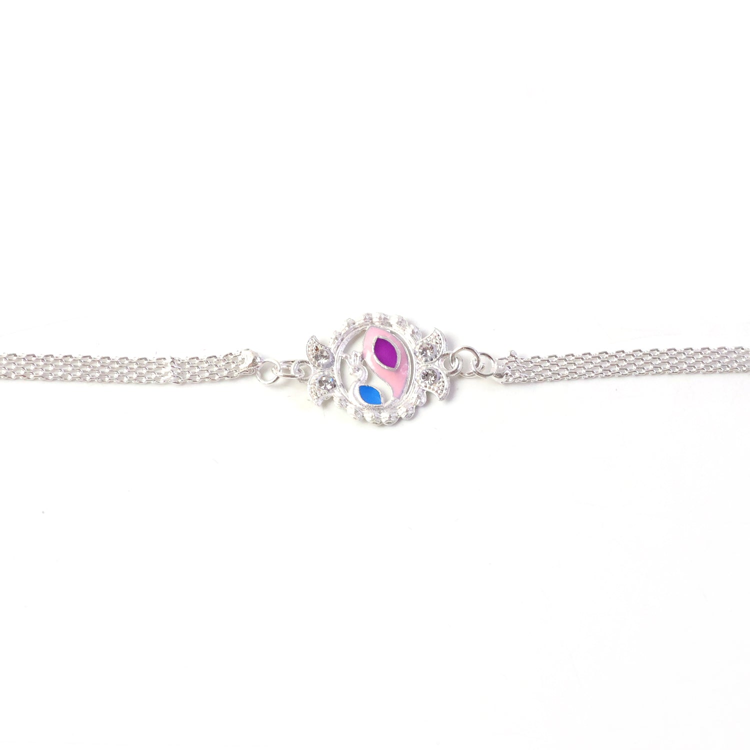 Stylish Peacock Design Rakhi Bracelet for Raksha Bandhan (1 Pc)