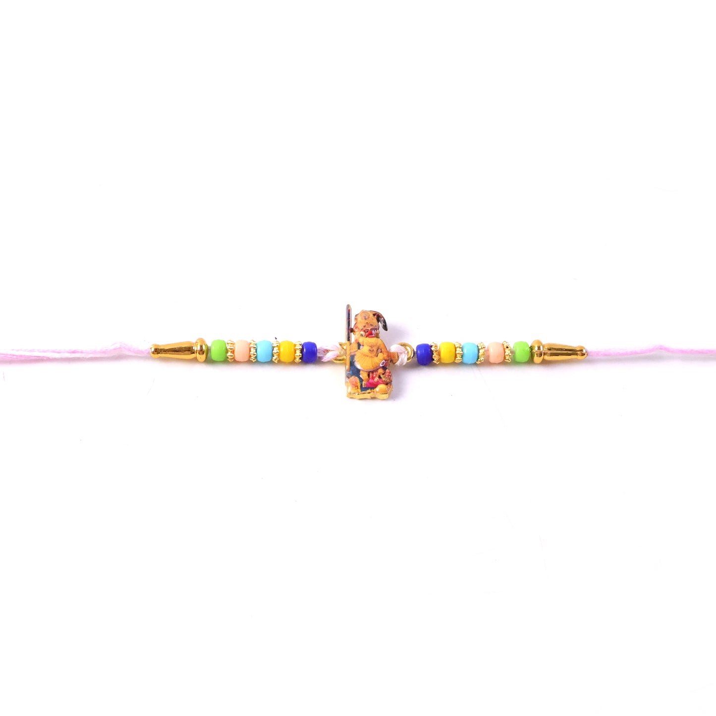 Hanuman Ji Rakhi with intricate beadwork and soft thread