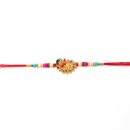Raksha Bandhan Rakhi decorated with beads