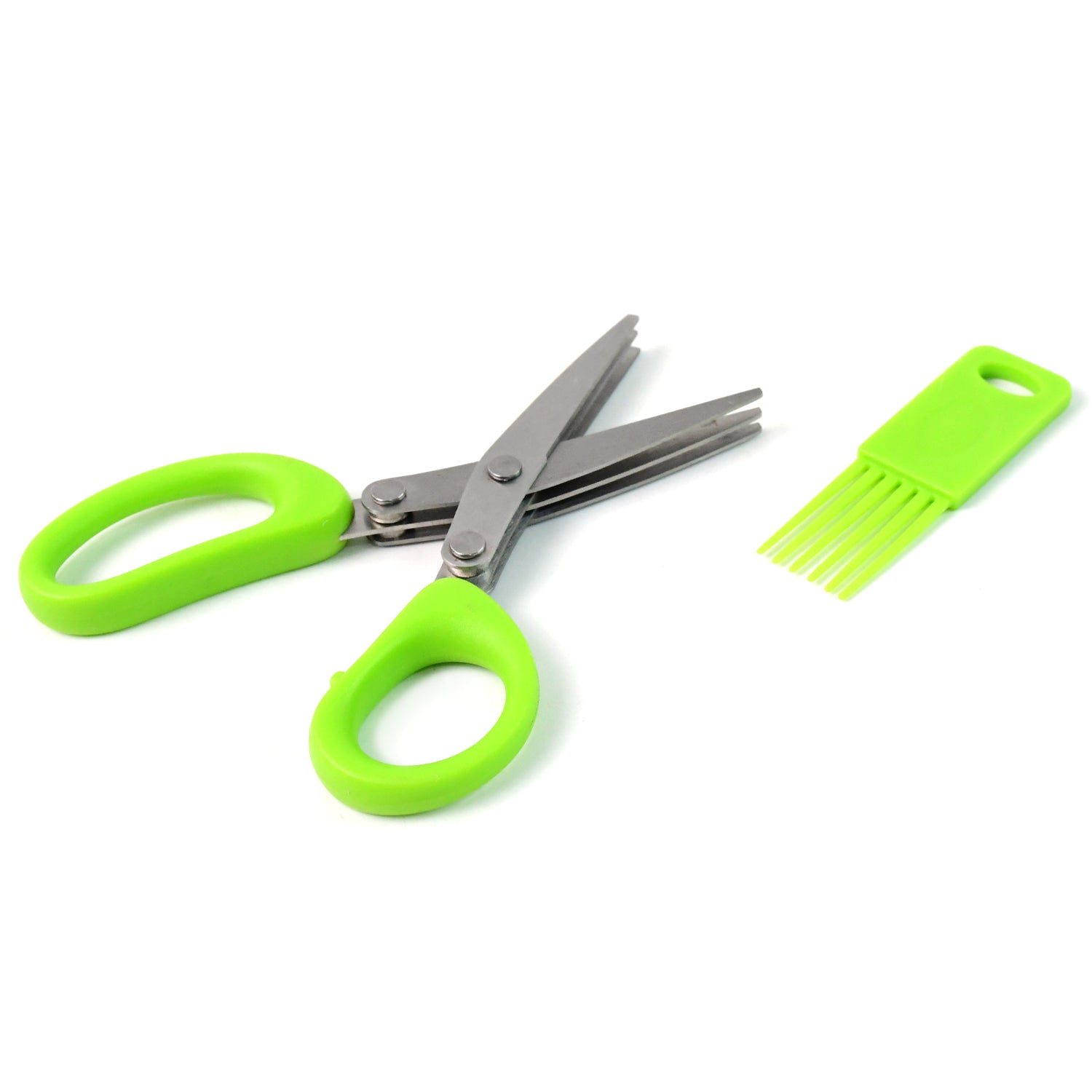 Premium 3-Blade Multipurpose Kitchen Scissors with Cleaning Comb