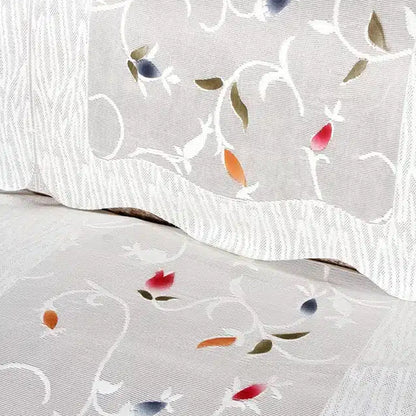 Elegant Leaf-Pattern Sofa Runner - (Set / 230x28 Inch)