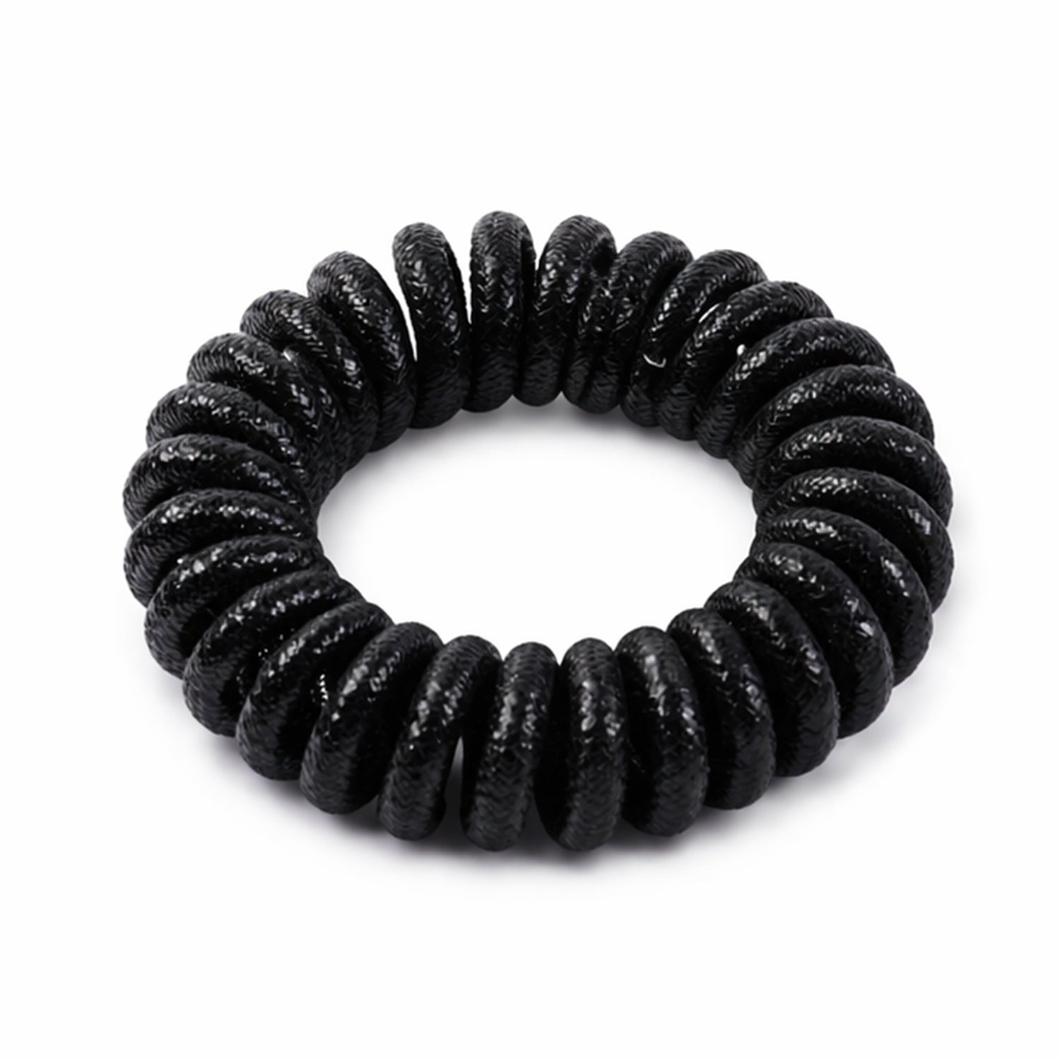 Soft elastic spiral hair tie