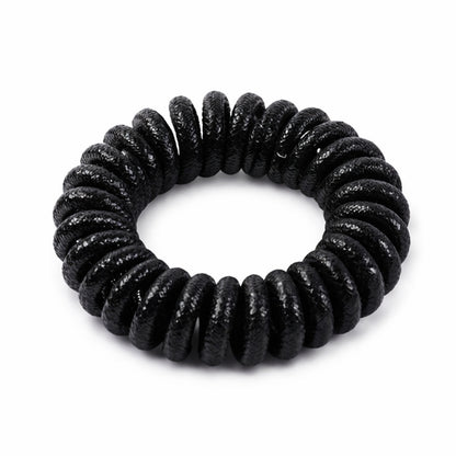 Soft elastic spiral hair tie