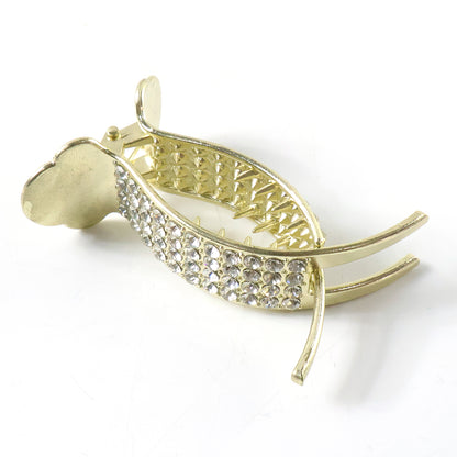 Hair Claw clip open showing grip