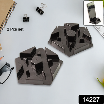 Multi-Angle Mobile Phone Stand – Hexagonal Plastic Holder 2 Pc