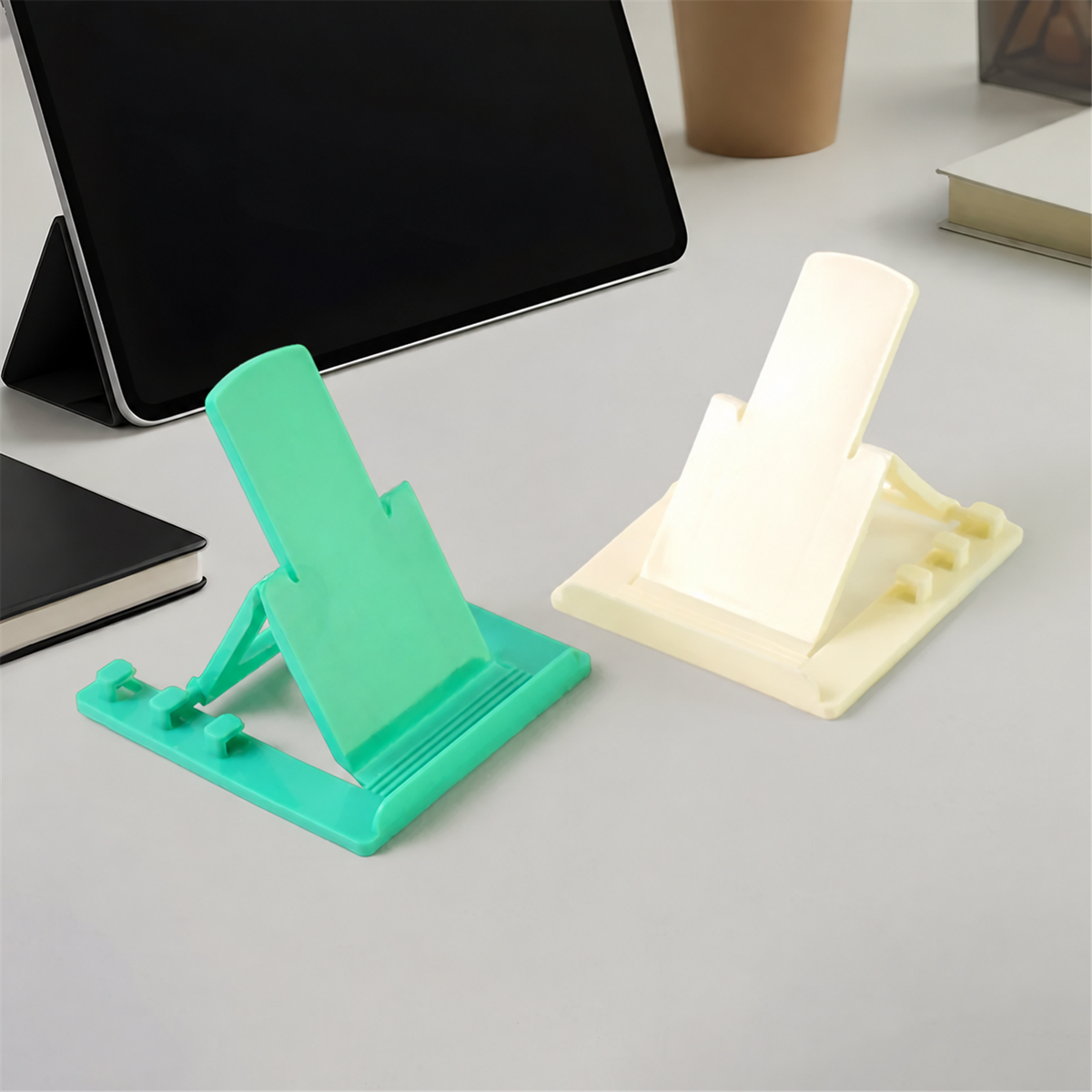 Mobile Phone Stand – Adjustable Foldable Plastic Holder Set