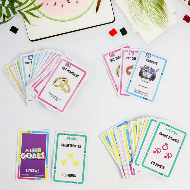 Life Goals Card Game Fun Strategy Game to Build Your Dream Life