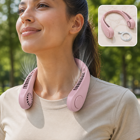 Bladeless Neck Fan – USB Rechargeable & Hands-Free | DeoDap