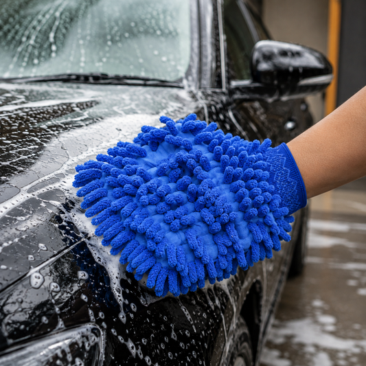 Microfiber Wash Mitt – Super Absorbent, Scratch-Safe Cleaning Glove