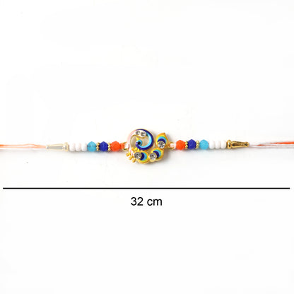 Festive accessory Rakhi with decorative beads