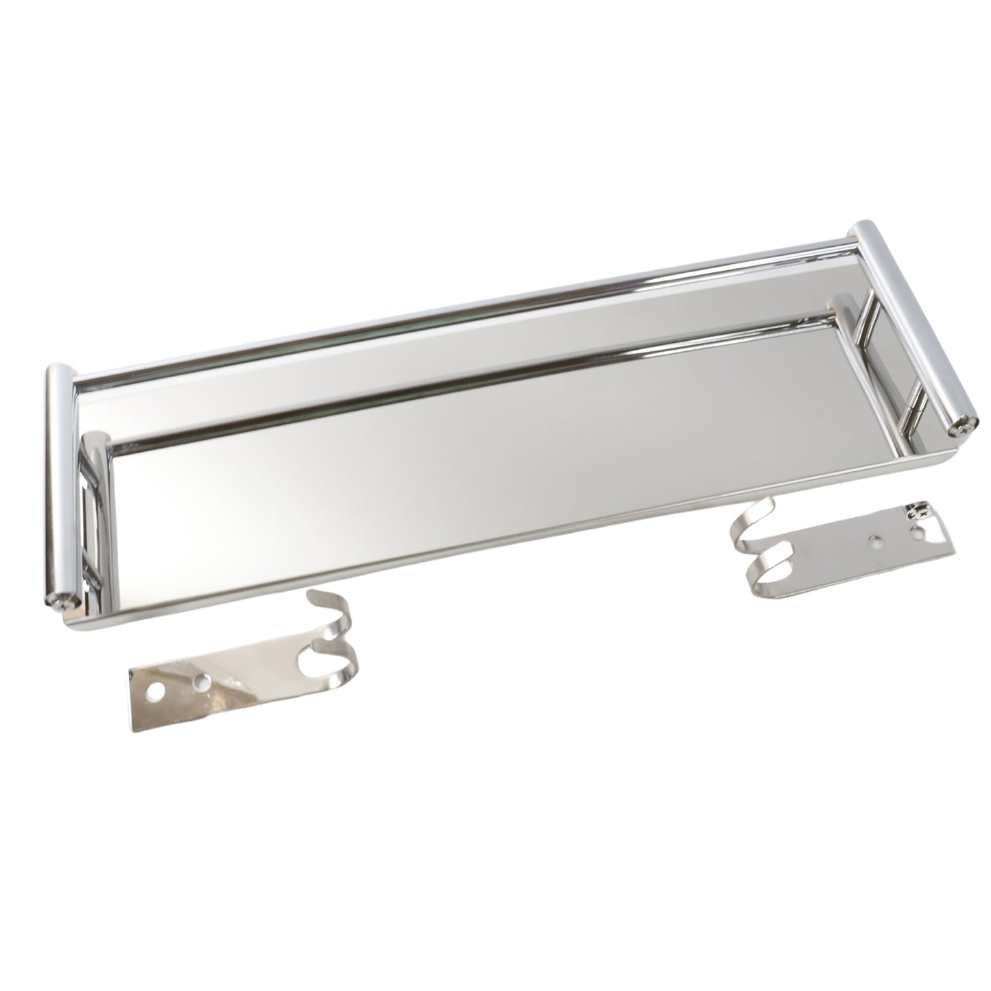 Stainless Steel Wall Mounted Washroom Rack - Single Layer Multipurpose Cabinet