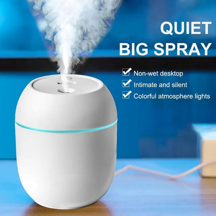 6785 Portable Lighting Mini Humidifier, USB Personal Desktop Air Humidifier for Baby Bedroom Travel Office Home with Light, Cool Mist Humidifier, Essential Oil Diffusers, Cool Mist Humidifiers (250 ML)