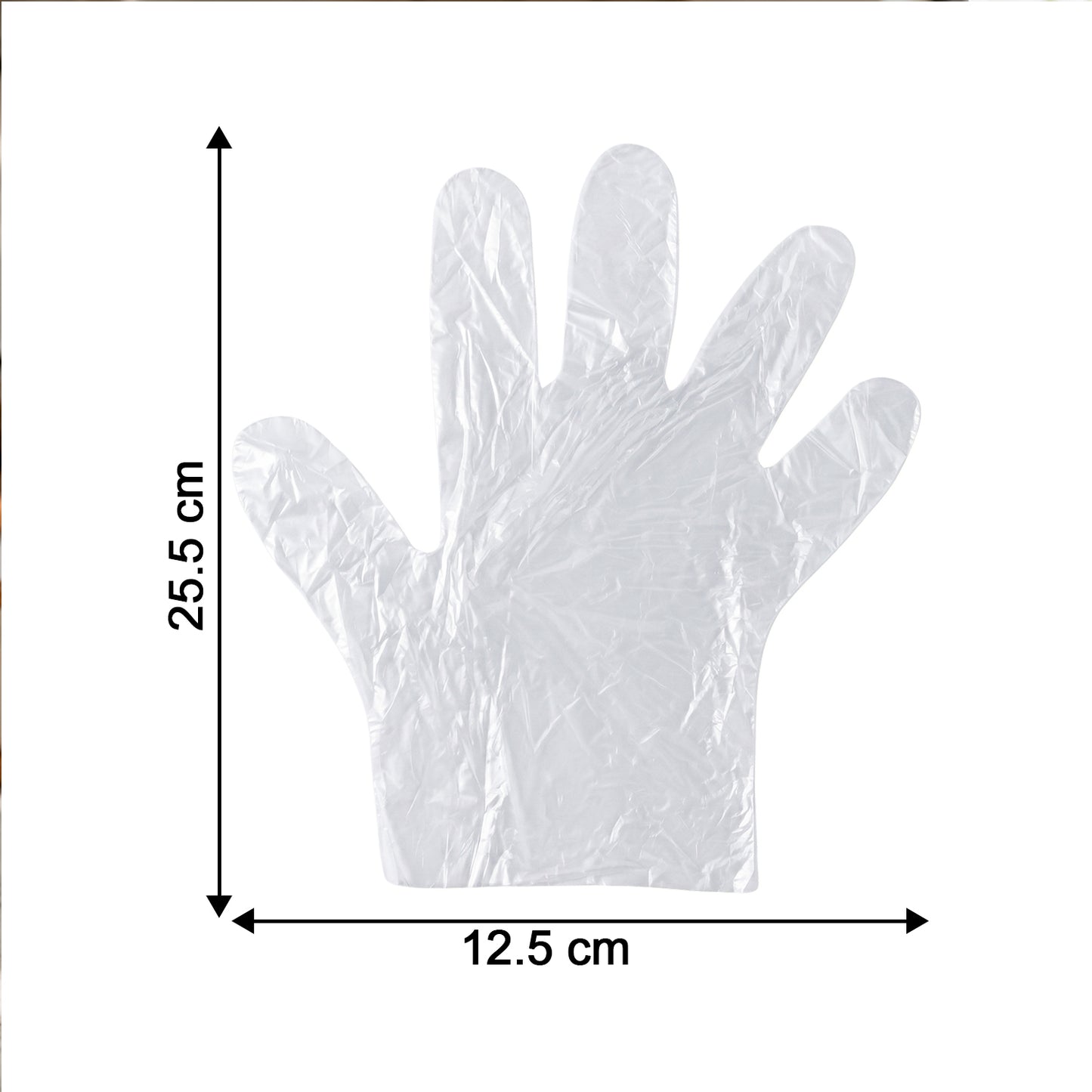 Disposable Small Plastic Gloves, for Kitchen, Food Handling, and Cleaning Tasks (100 Pc)