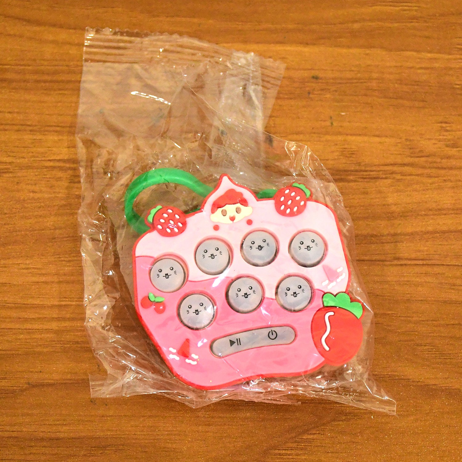 Cartoon Push Button Keychain Toy - (1 Pc)