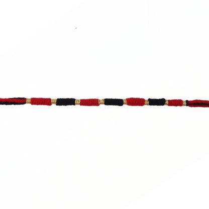 Cotton Thread Rakhi Red & Black