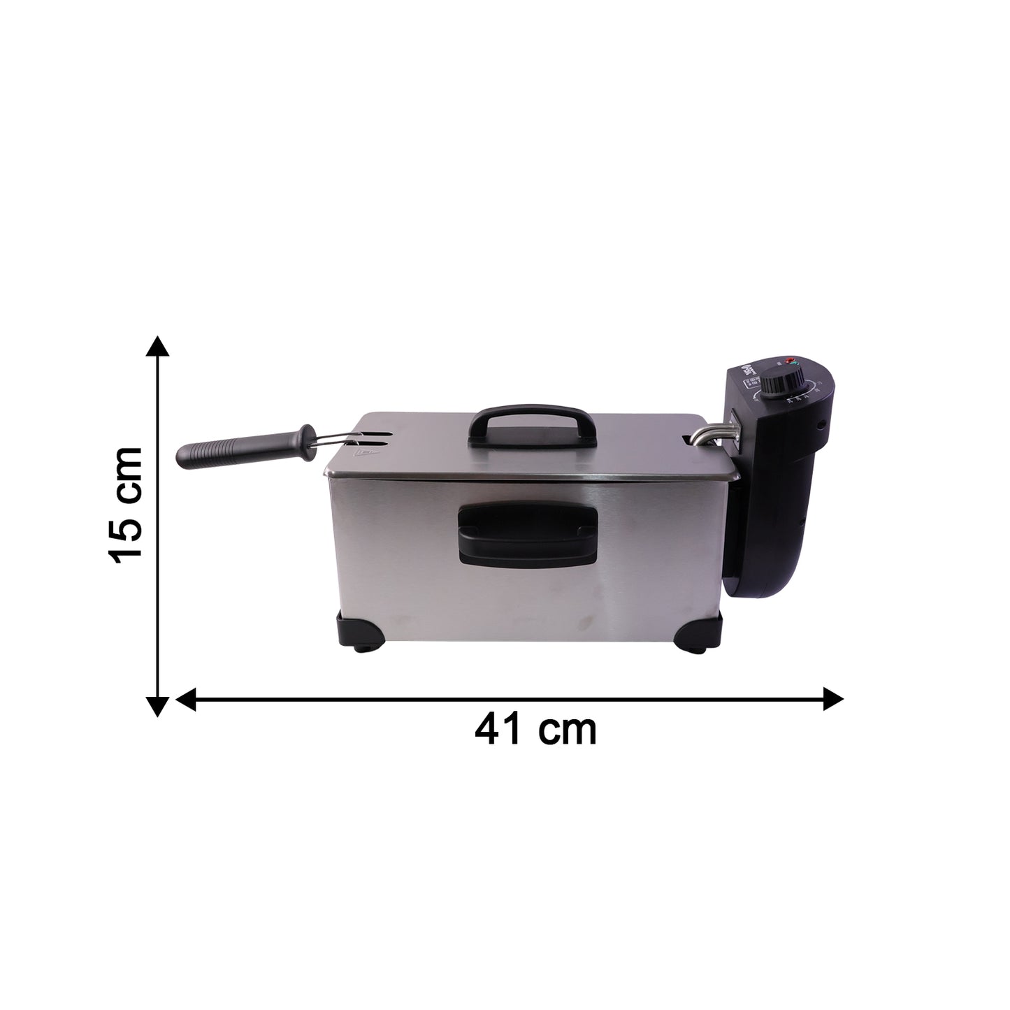 Orbit deep fryer indicator lights and temperature control