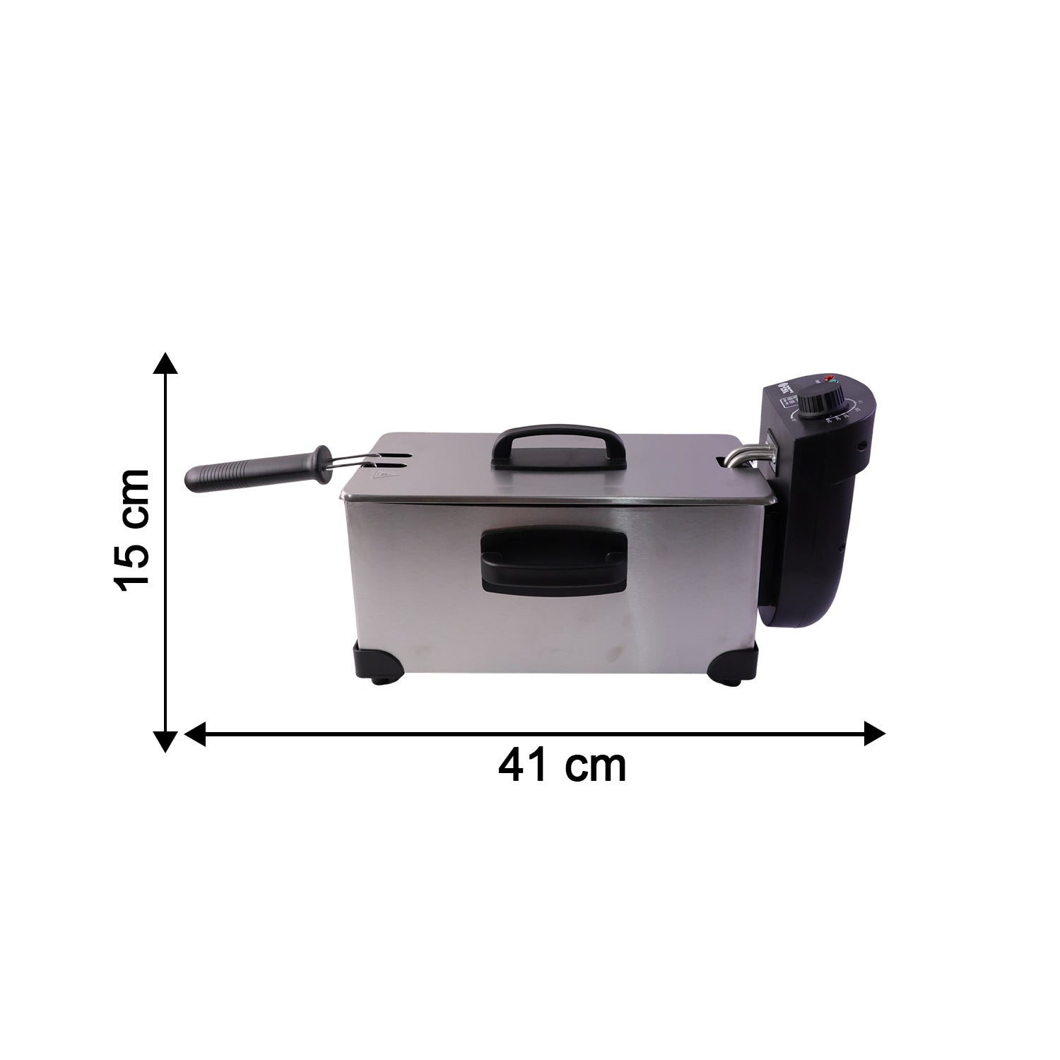 Orbit deep fryer indicator lights and temperature control