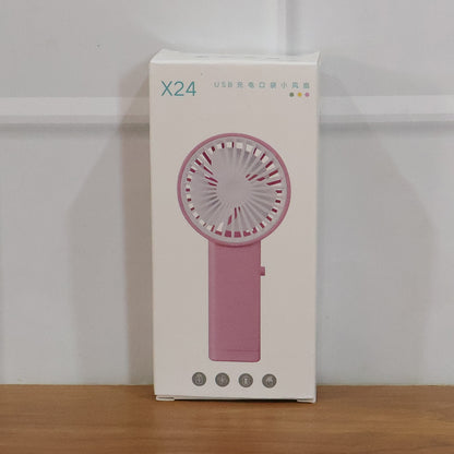 Portable USB Rechargeable Handheld Mini Fan (1 Pc)