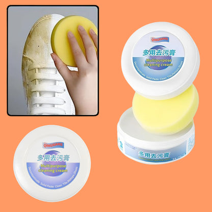 Stain Remover Cleansing Cream for Shoe Polish Sneaker Cleaning Kit Shoe Eraser Stain Remover White Rubber Sole Shoe Cleaner White Shoe Cleaning Cream Stain Remover (260 Gm)