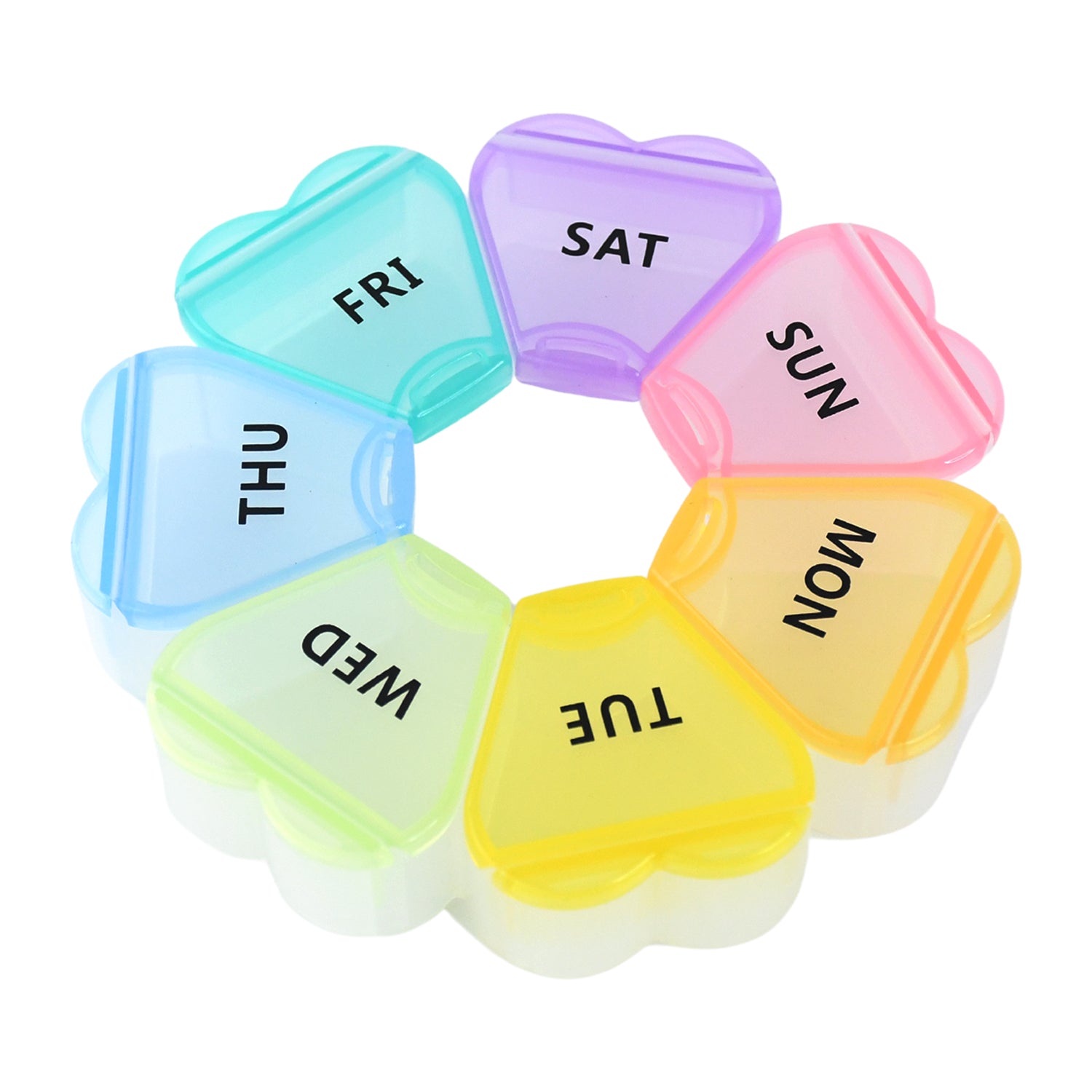 7-Day Round Weekly Pill Organizer Box (1 Pc)