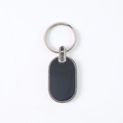 Monogram Edge Silver & Black Key Holder