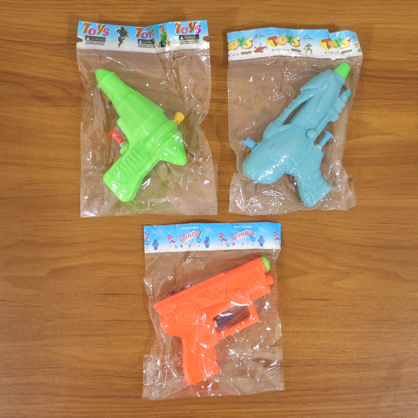 Mini Plastic Holi Pichkari Water Gun Toy for Kids (1 Pc, Mix Design)