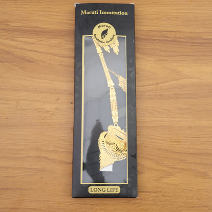 Royal Antique Heritage Necklace Set – Grand Temple-Inspired Pendant for Wedding & Festive Looks