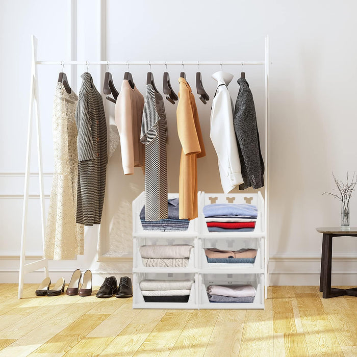 Multifunction Clothes 3 Layer Stackable Multifunctional Storage,for Clothes Foldable Drawer ...