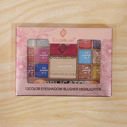 Multi-Color Eyeshadow & Compact Makeup Kit (15 GM / 1 Pc)