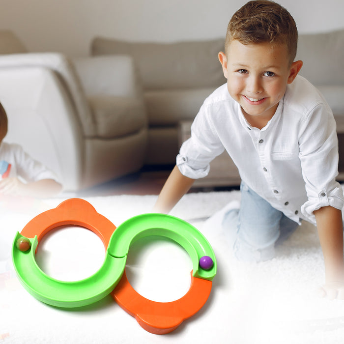 17695 Infinity Track Toy for Kids, Magic Loop Creative Path with Bouncing Balls for Boys and Girls, Focus Improving Mind Interaction Game, Indoor & Outdoor Activity Sports