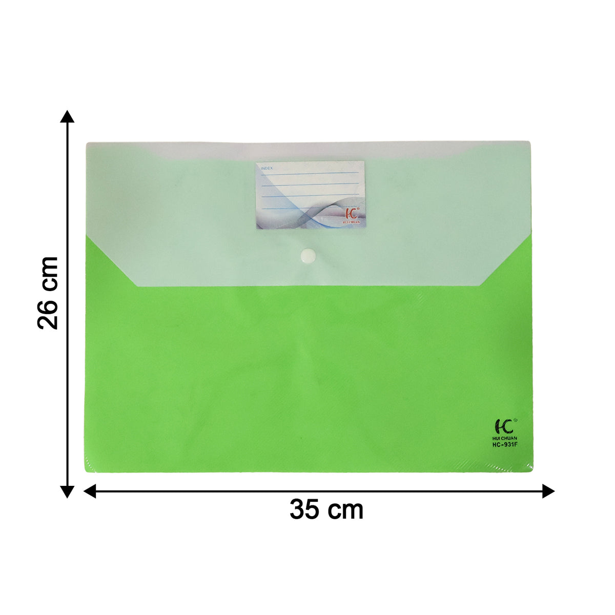 Slim A4 plastic folder with quick access and moisture protection